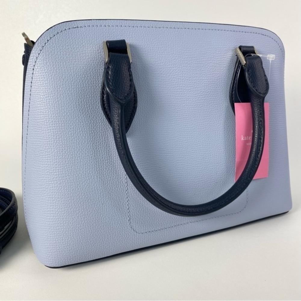 Kate Spade Darcy Small Satchel Bag  in Colorblock Pale Hydrangia Multi - Picture 7 of 12